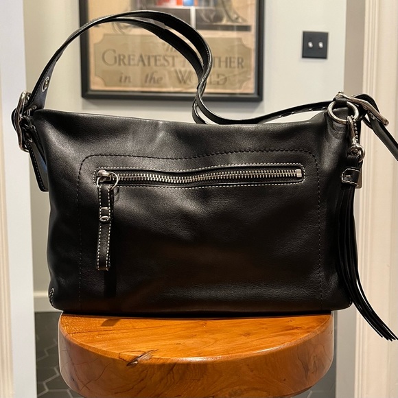 Coach Bags Coach Black Leather Midsize Purse Poshmark
